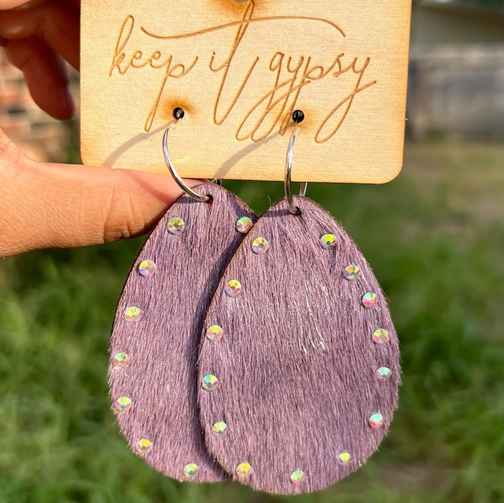 Cowhide Earrings